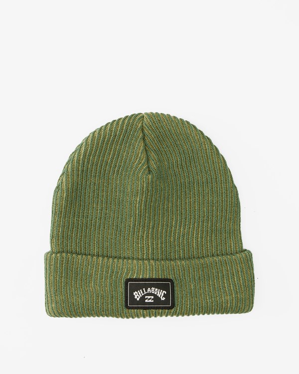 Billabong Arch Patch Knit Beanie Evergreen | DXKJM8045