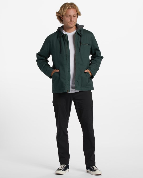 Billabong Barlow Hooded Jacket Dark Forest | SXFTP5123