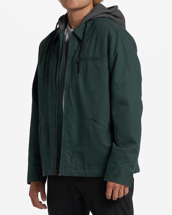 Billabong Barlow Hooded Jacket Dark Forest | SXFTP5123