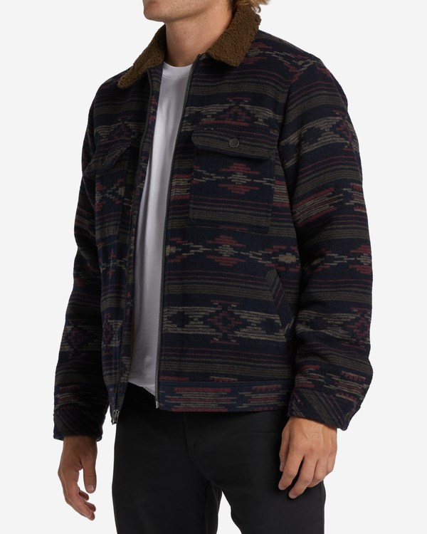 Billabong Barlow Sherpa Jacket Navy | KAUDC2561