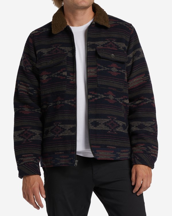 Billabong Barlow Sherpa Jacket Navy | KAUDC2561