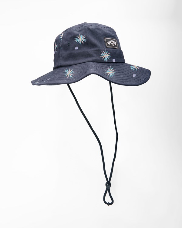 Billabong Big John Print Surf Safari Hat Navy | GIWAN3196