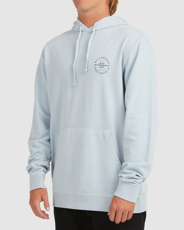 Billabong Big Wave Dan Pullover Hoodie Smoke Blue | MKWZV3907