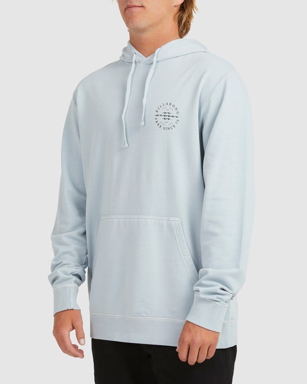 Billabong Big Wave Dan Pullover Hoodie Smoke Blue | MKWZV3907