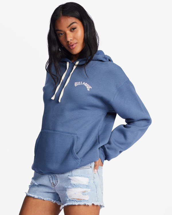 Billabong Bon Voyage Graphic Hoodie Indigo Love | KUDRC9652