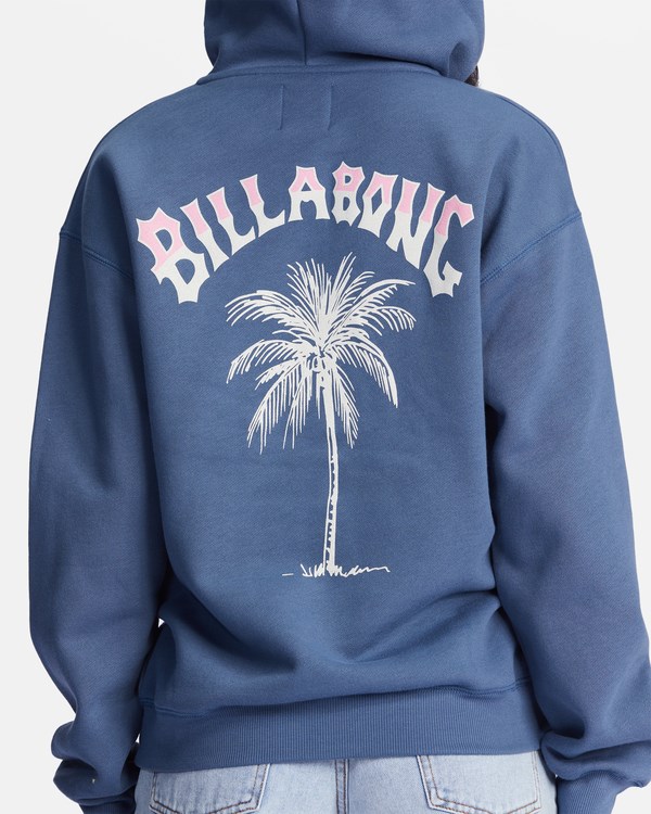 Billabong Bon Voyage Graphic Hoodie Indigo Love | KUDRC9652