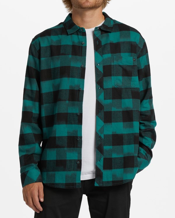 Billabong Coastline Flannel Shirt Marine | NWKAE5791