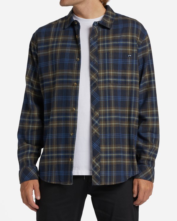 Billabong Coastline Flannel Shirt Midnight | ECTJK8547