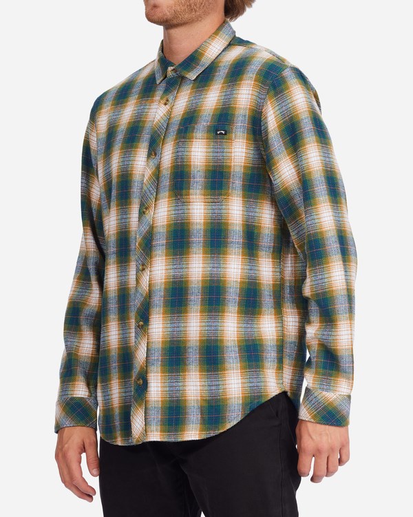 Billabong Coastline Flannel Shirt Pacific | QUEWK0467