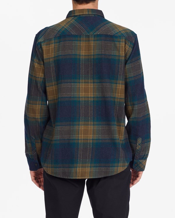 Billabong Coastline Flannel Shirt Real Teal | HXUJP6541