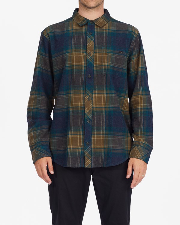 Billabong Coastline Flannel Shirt Real Teal | HXUJP6541