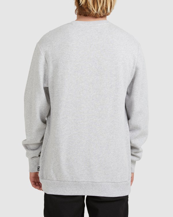 Billabong Core Diamond Crewneck Sweatshirt Light Grey Heather | KOMYQ9873