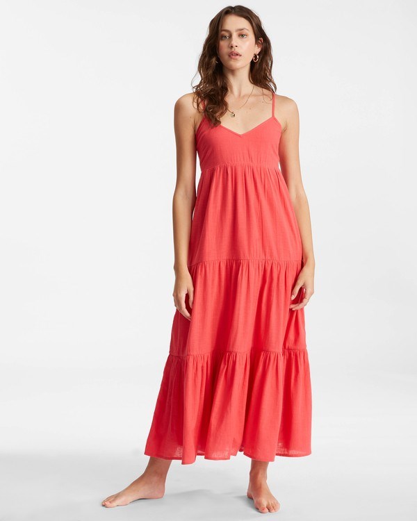 Billabong Dance Away Maxi Dress Fuego | LJRCX3109