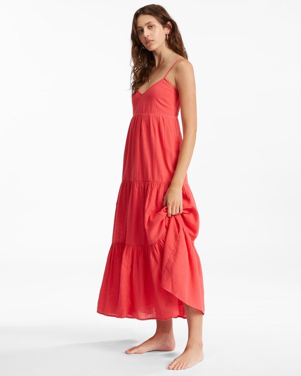 Billabong Dance Away Maxi Dress Fuego | LJRCX3109