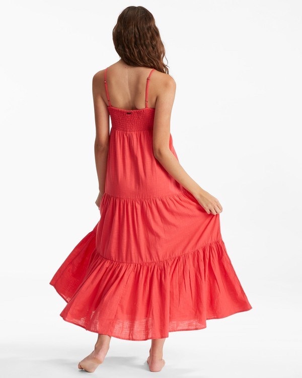 Billabong Dance Away Maxi Dress Fuego | LJRCX3109