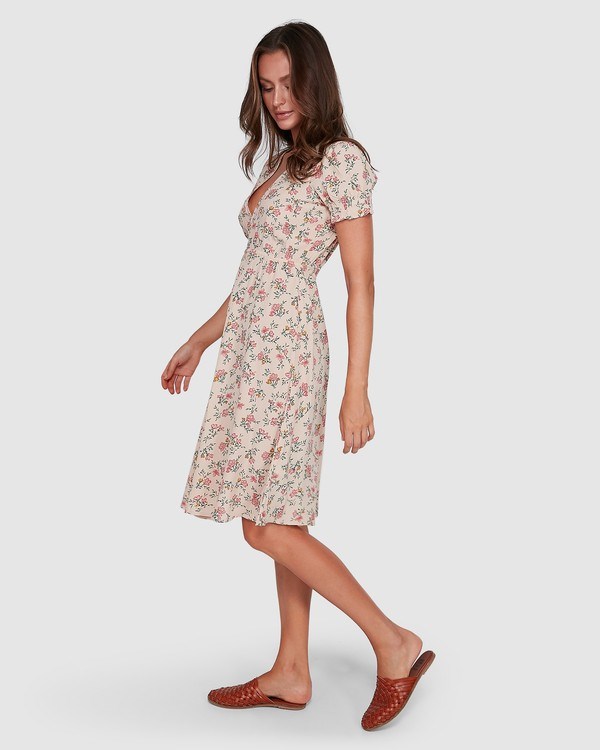 Billabong Day Dreamer Midi Dress Peach | NOUTG8410