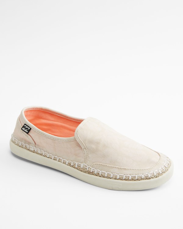 Billabong Del Sol Slip-On Shoes Antique White | NMBLP3756