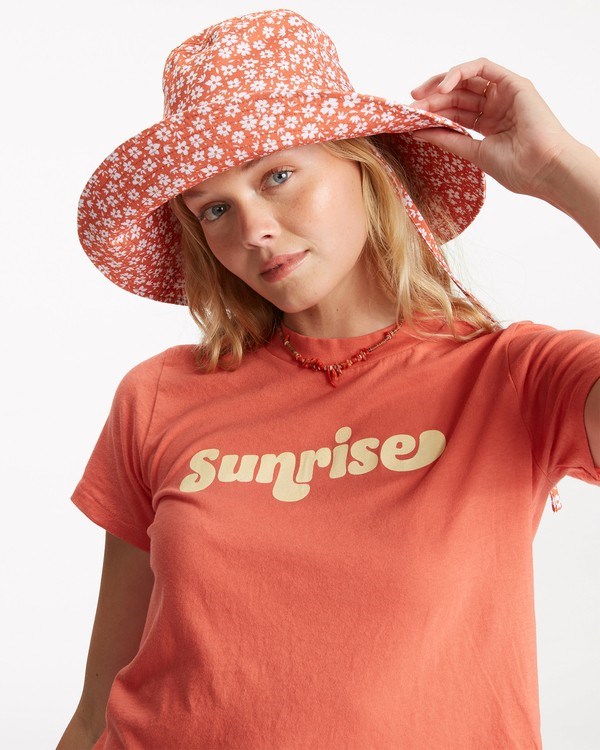 Billabong Direct Sun Bucket Hat Rose Clay | WHYUD7382