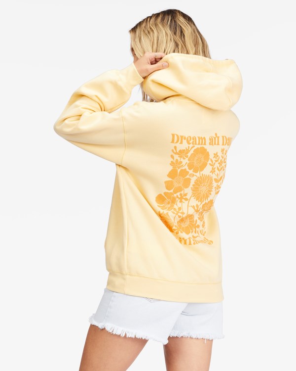 Billabong Dreaming Of You Graphic Hoodie Buttermilk | DPHER5293