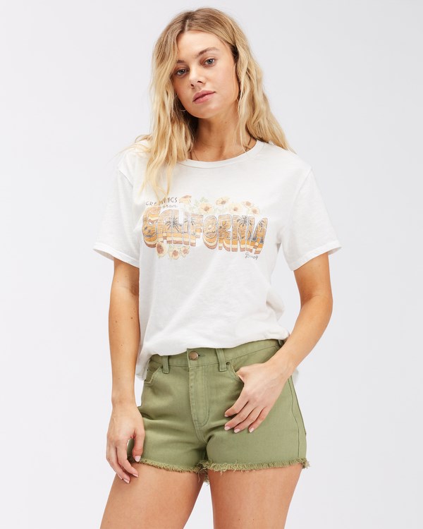 Billabong Drift Away Frayed Shorts Avocado | BVPMW2514