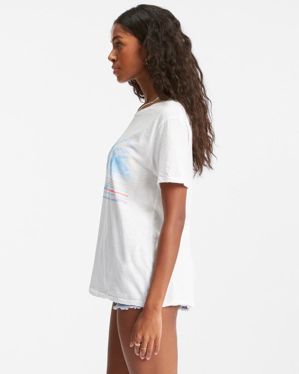 Billabong Enjoy The Journey Boyfriend T-Shirt Salt Crystal | SQTIR9247