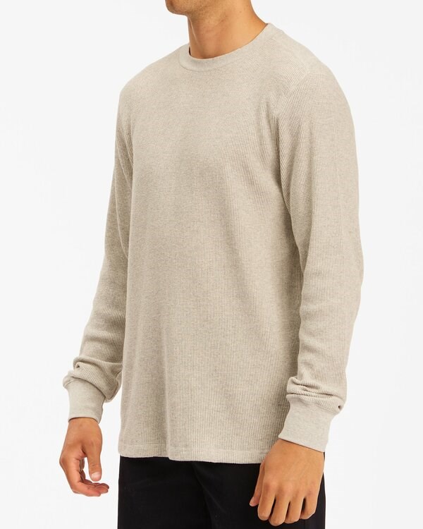 Billabong Essential Long Sleeve Thermal Light Grey Heather | HCMLF8234