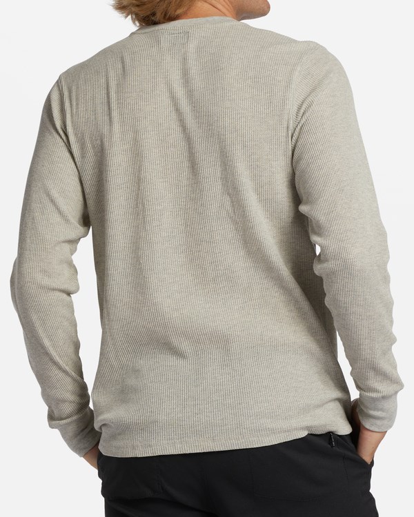 Billabong Essential Long Sleeve Thermal Light Grey Heather | HCMLF8234