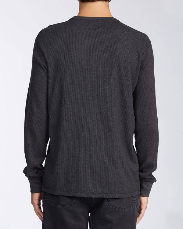 Billabong Essential Long Sleeve Thermal Black Heather | OGDJN4192