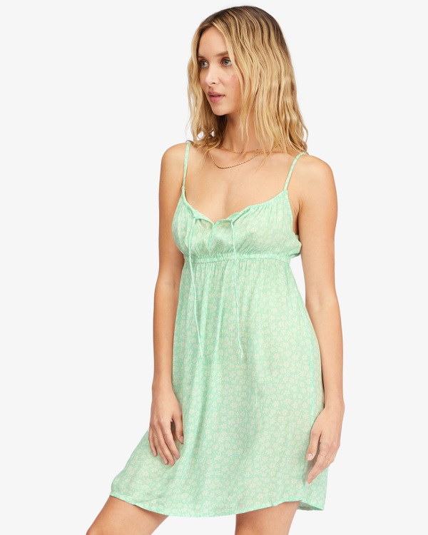 Billabong Feelin Blue Mini Slip Dress Mint To Be | UCMDJ0639