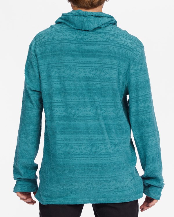 Billabong Flecker Jacquard Pullover Hoodie Light Marine | BNOIM4382