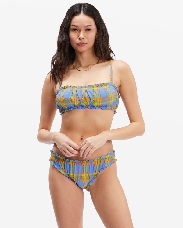 Billabong Fool For You Ruffle Tank Bikini Top Multi | BNSYH6579