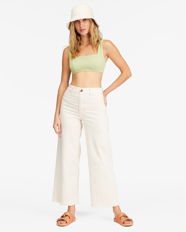 Billabong Free Fall High-Waist Pants Antique White | KYXGL8341