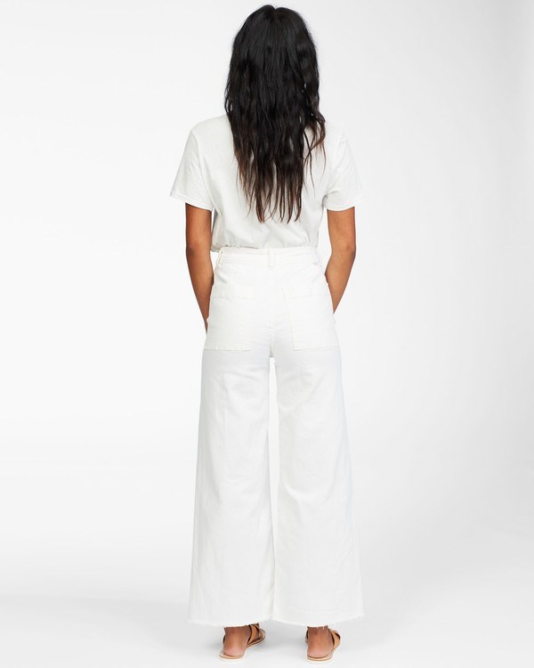 Billabong Free Fall High-Waist Pants Salt Crystal | QZSBW7293