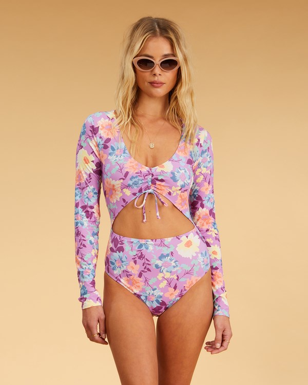 Billabong Halleys Garden Long Sleeve Swimsuit Multi | ZMIRP1374