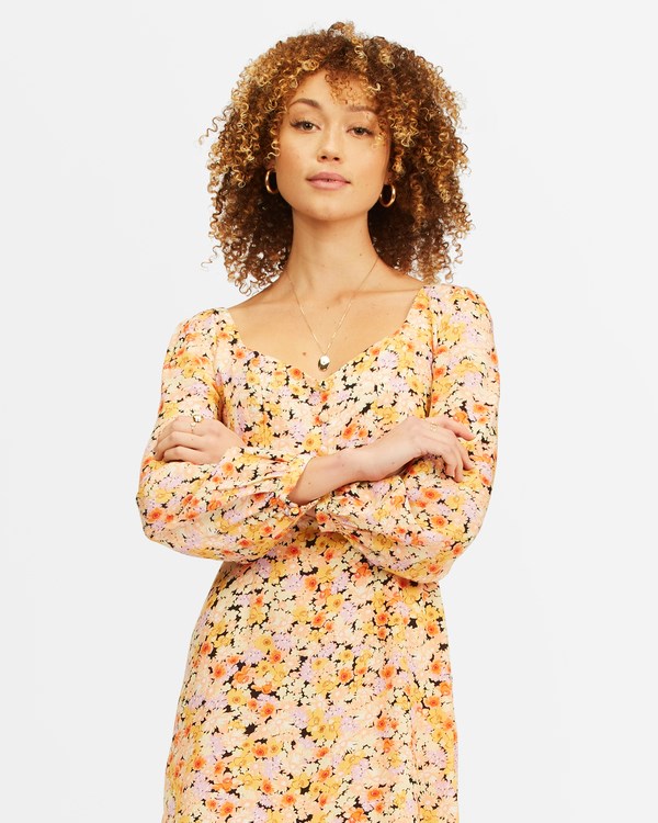 Billabong Heartland Mini Sweetheart Dress Multi | VJHLK8349