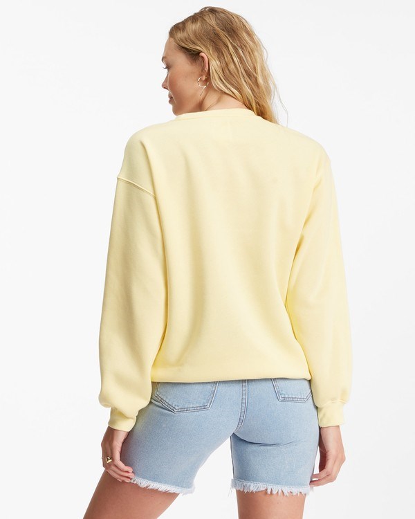 Billabong Home Sweet Home Crewneck Sweatshirt Pineapple | YVRWZ9810