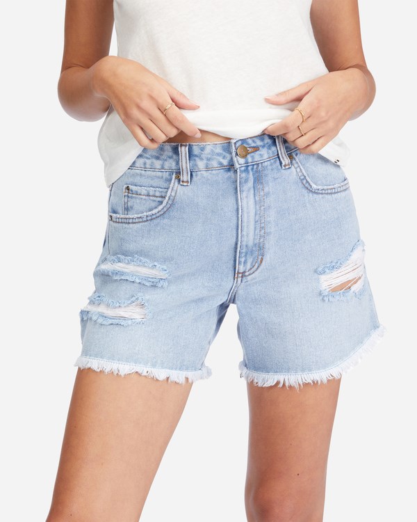 Billabong How Bout That Denim Shorts Indigo Rinse | JXDAW3267