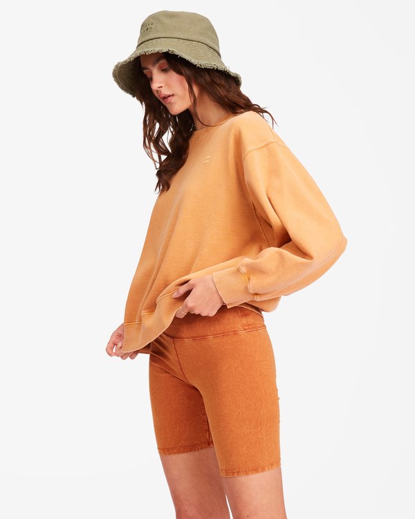 Billabong Ideal Crewneck Sweatshirt Toffee | SXEYN9217