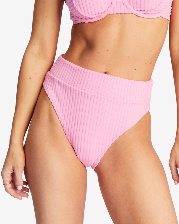 Billabong In The Loop Rise Bikini Bottoms Pink Skies | QFCGU3576