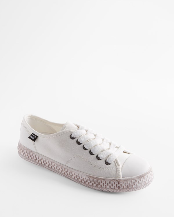 Billabong Indie Canvas Shoes Off White | PAJXS3657