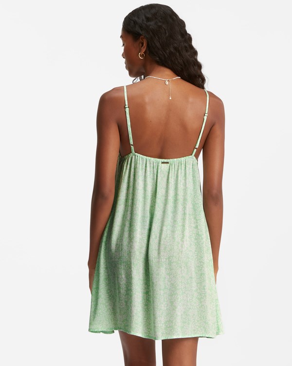 Billabong Just Add Sun Mini Slip Dress Honey Dew | TWDBC3957