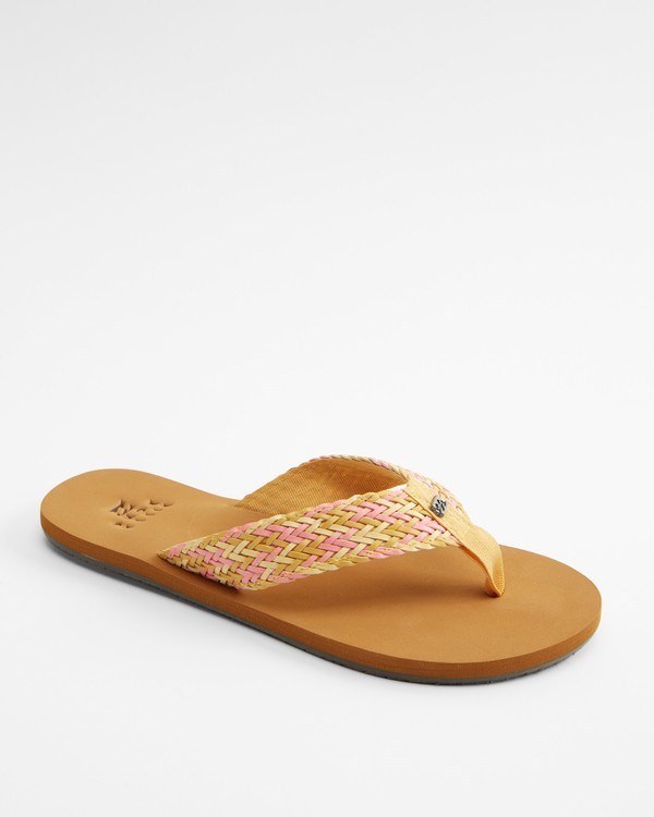 Billabong Kai Braided Sandals Golden Dream | VSUEX5037