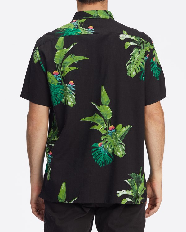 Billabong Kamea Jungle Short Sleeve Shirt Black | ILQWD6329