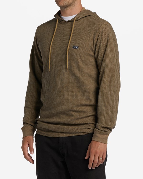 Billabong Keystone Pullover Thermal Hoodie Gravel | LDPFM2437