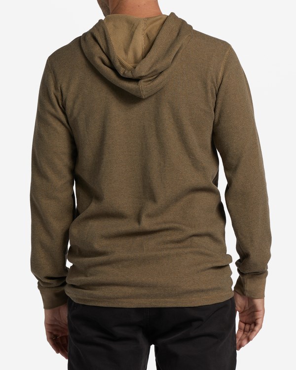 Billabong Keystone Pullover Thermal Hoodie Gravel | LDPFM2437