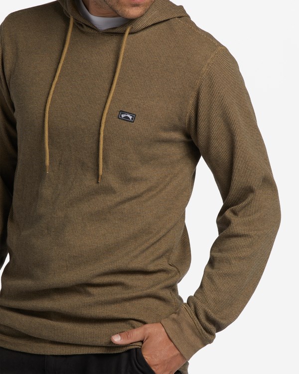 Billabong Keystone Pullover Thermal Hoodie Gravel | LDPFM2437