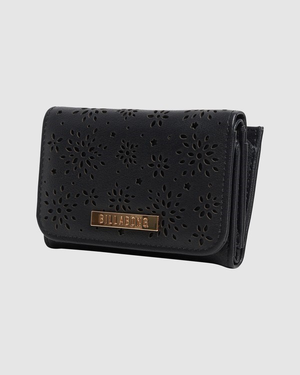 Billabong Lana Tri-fold Wallet Black | TAUJR2536