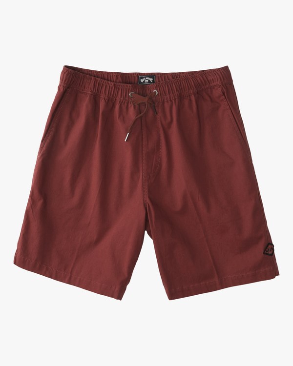 Billabong Layback Twill Elastic Waist Shorts 18\