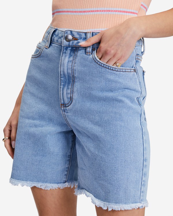 Billabong Long Time Denim Shorts Sweet Blue | GONIF5679