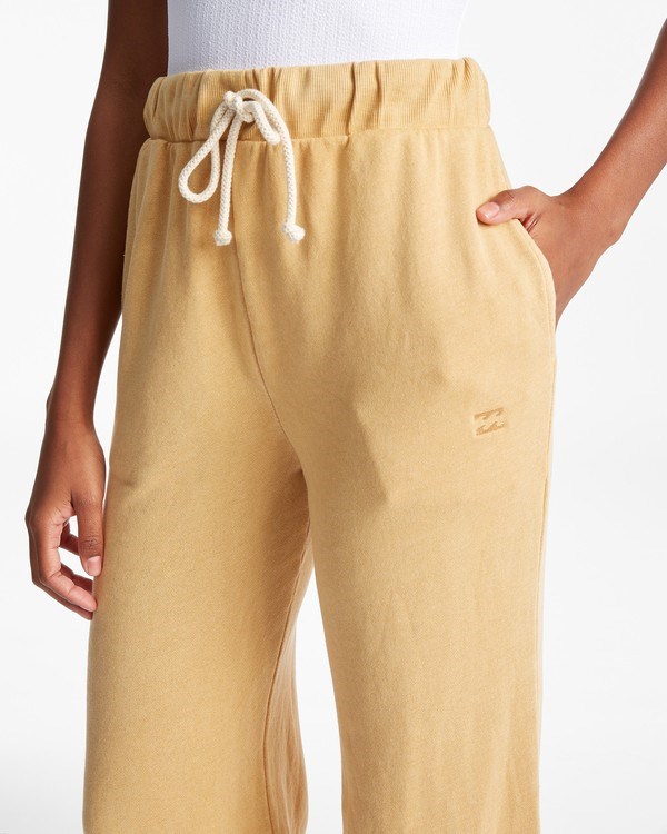 Billabong Lost Coast Sweatpants Light Sunset Gold | AFCIR0359